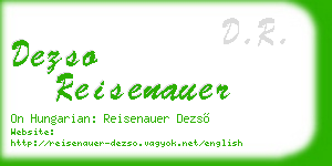 dezso reisenauer business card